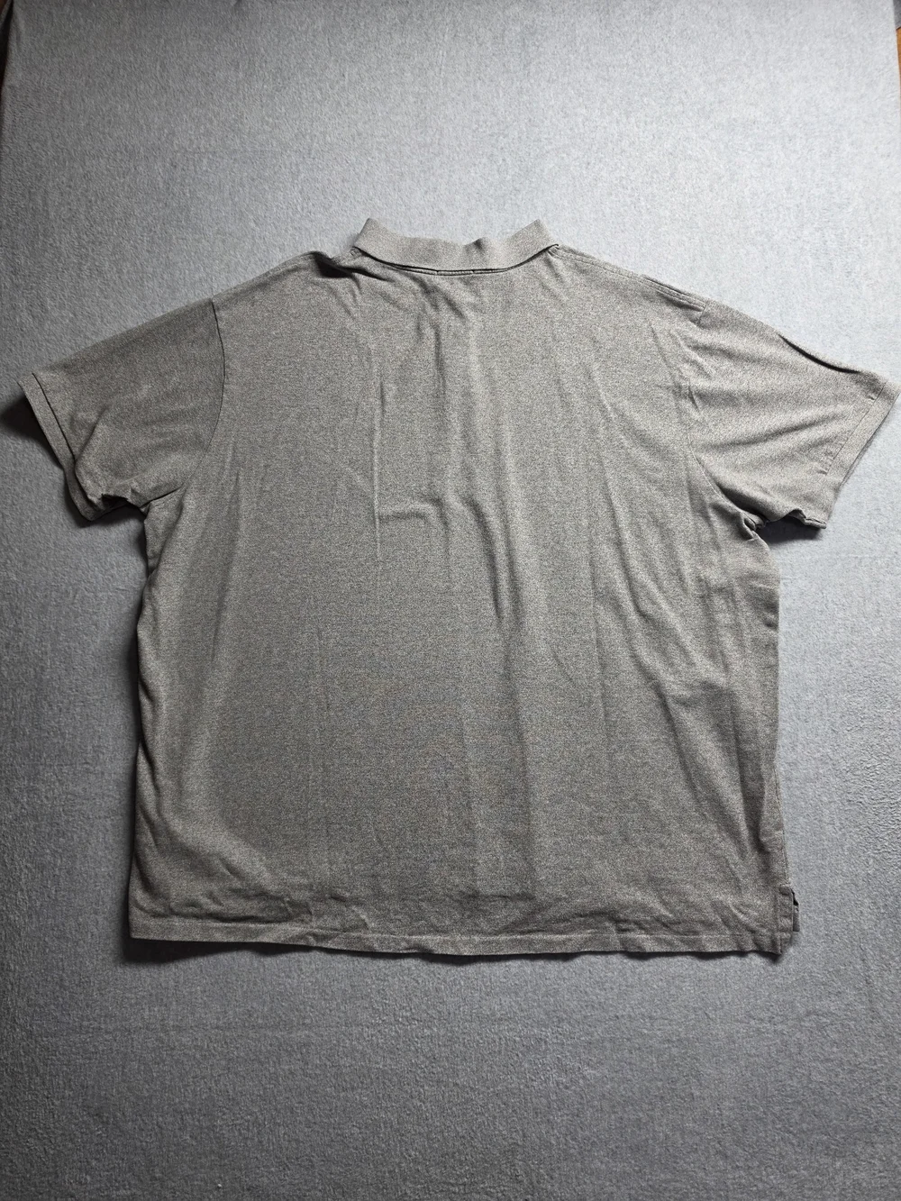 Polo Ralph Lauren Gray Pique Cotton Polo Shirt Men's Size 5XB